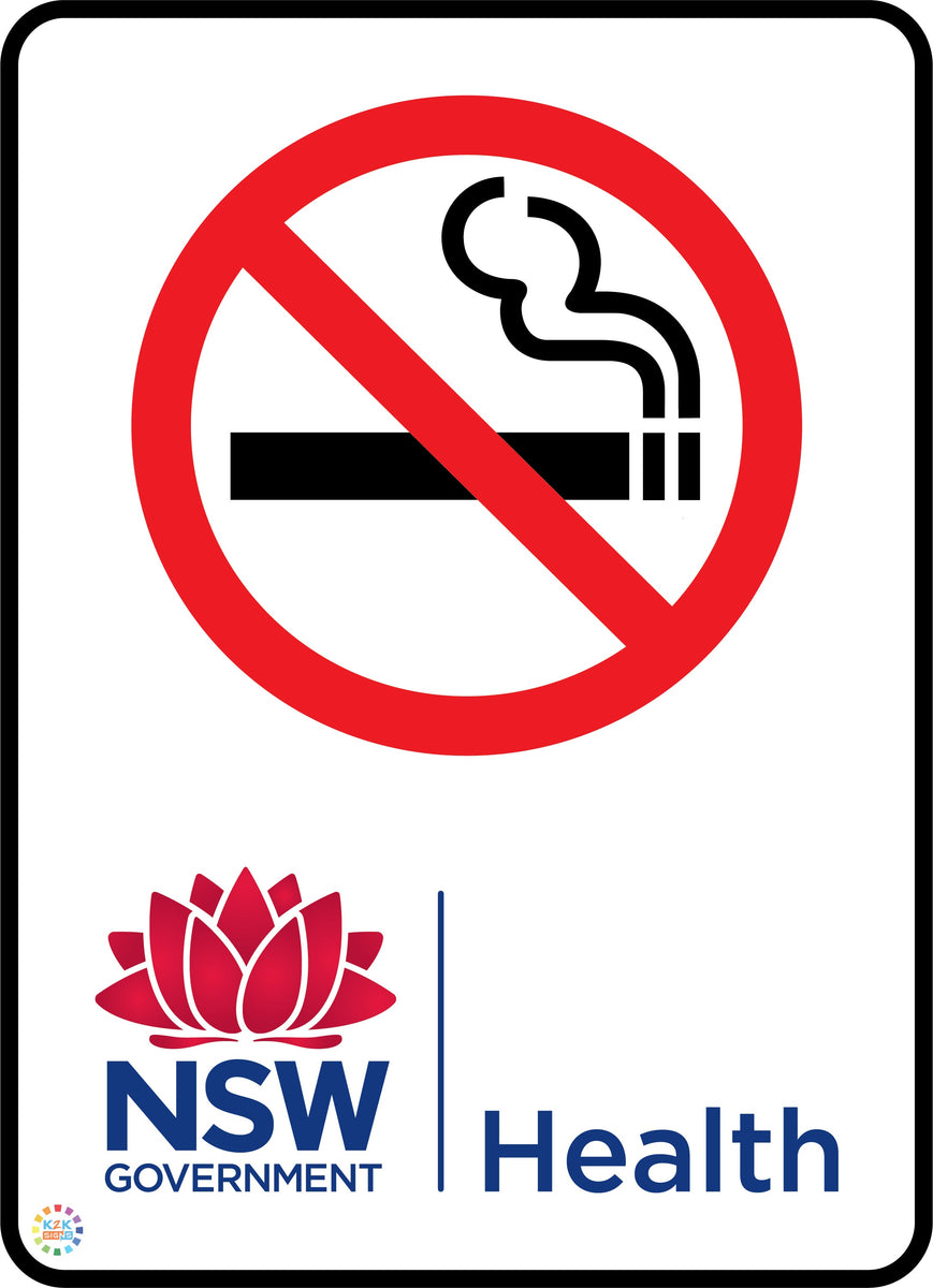 No Smoking Signs New South Wales (NSW) K2K Signs Australia