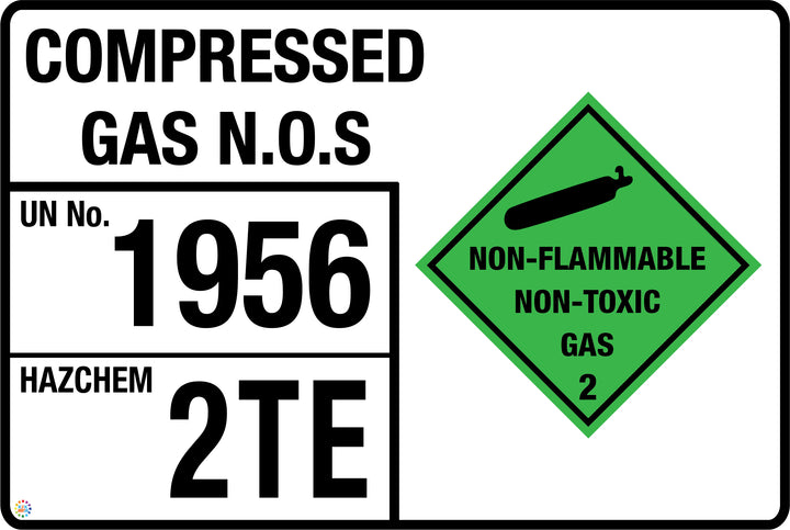 Compressed Gas N.O.S Signage