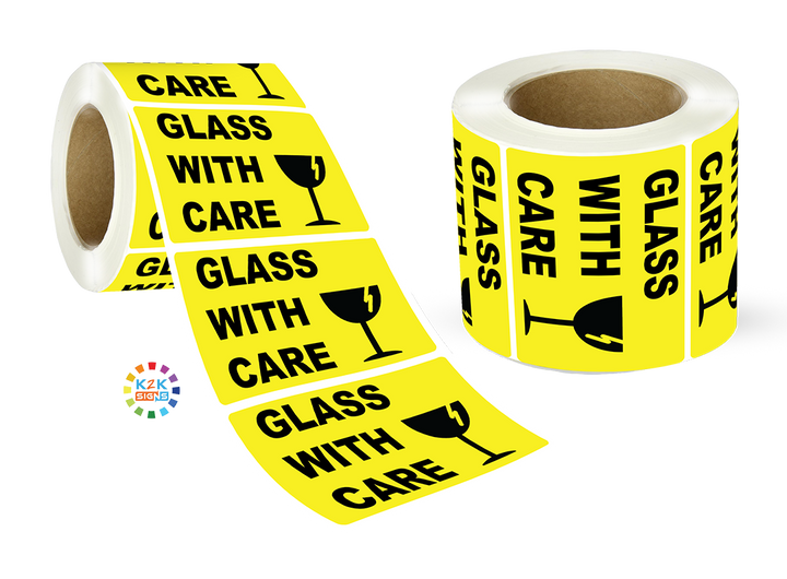 Glass with care - Label Roll