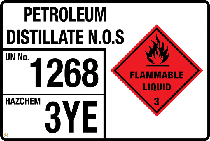 Petroleum Distillate N.O.S Signage