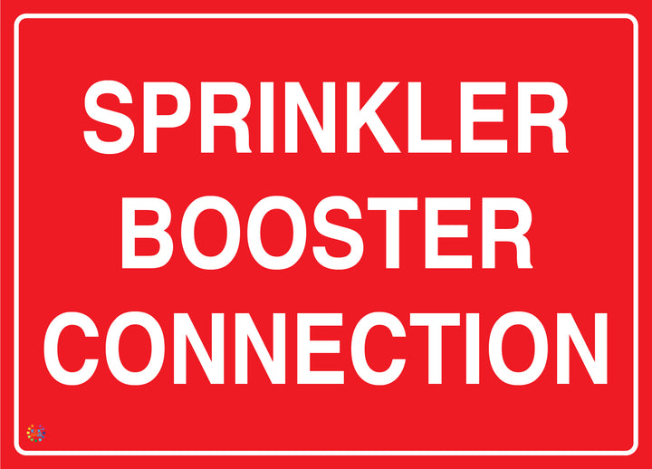 Sprinkler Booster Connection Sign