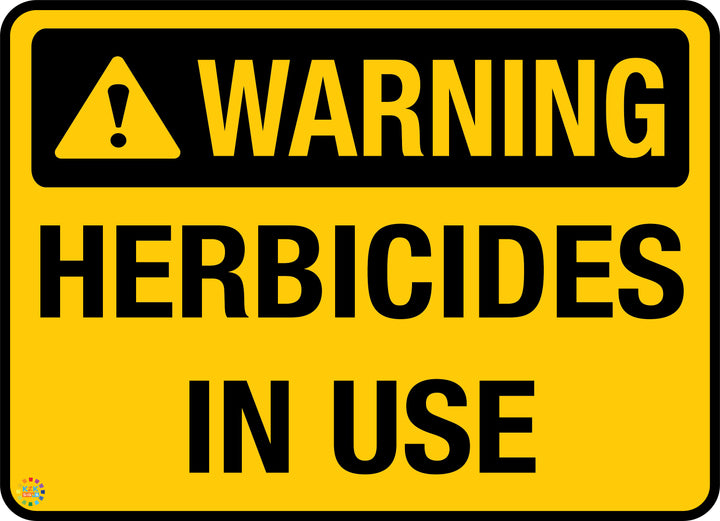Warning - Herbicides In Use Sign