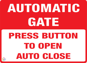 Automatic Gate Press Button To Open Auto Close