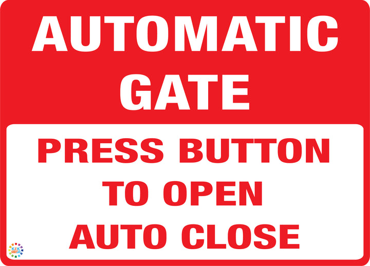 Automatic Gate Press Button To Open Auto Close