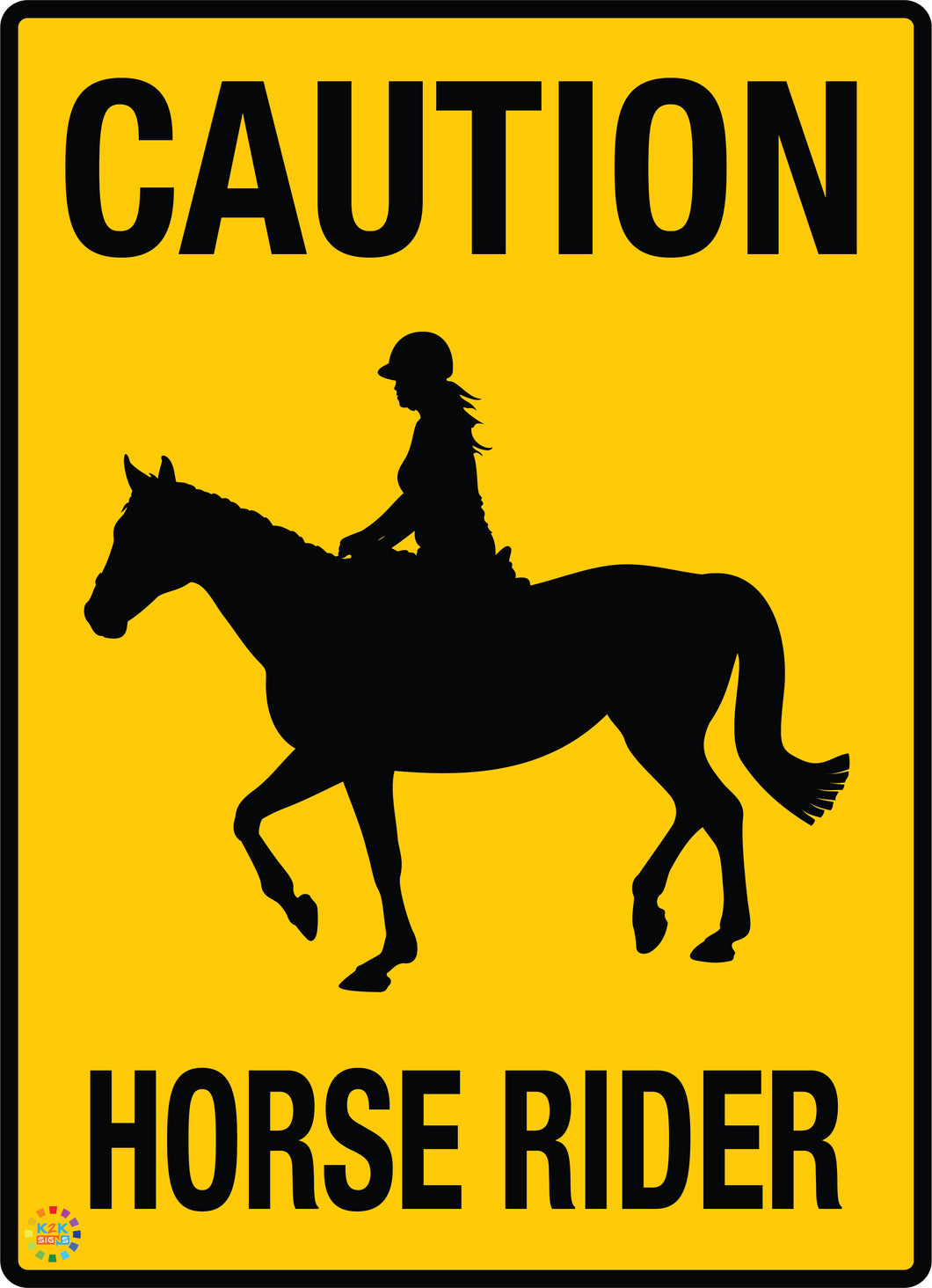 Caution - Horse Rider Sign