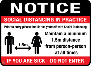 Notice Social Distancing