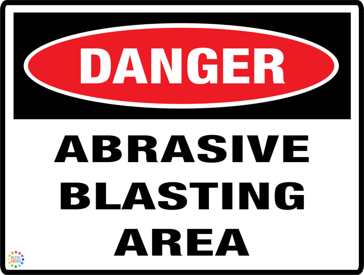 Danger Abrasive Blasting Area