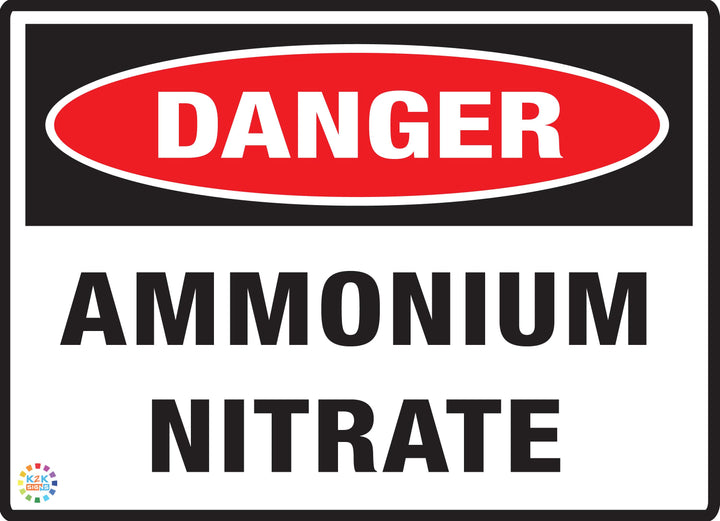 Danger Ammonia Nitrate