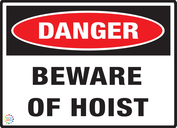 Danger Beware Of Hoist