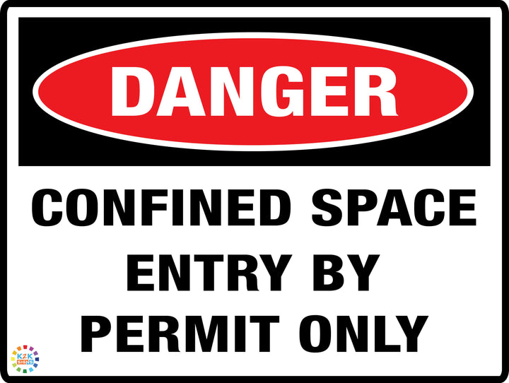 Danger Confined Space Entry By Permit Only