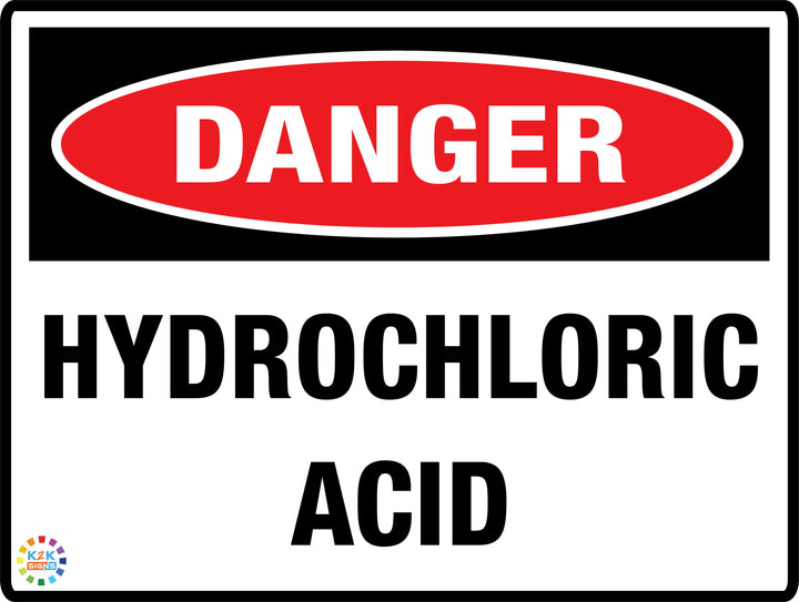 Danger Hydrochloric Acid