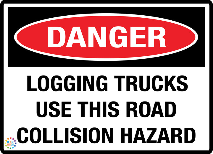 Danger Logging Trucks Use This Road Collision Hazard