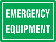 Emergency  Equipment Sign