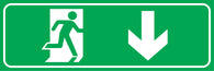 Down Arrow Exit Sign