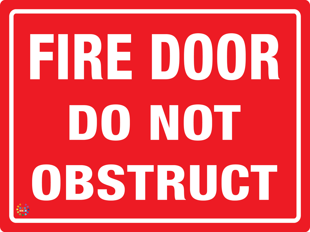 Fire Door<br/> Do Not Obstruct
