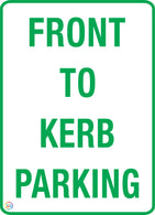 Front To Kerb Parking Sign
