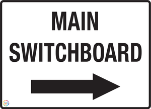 Main Switchboard (Right Arrow) Sign