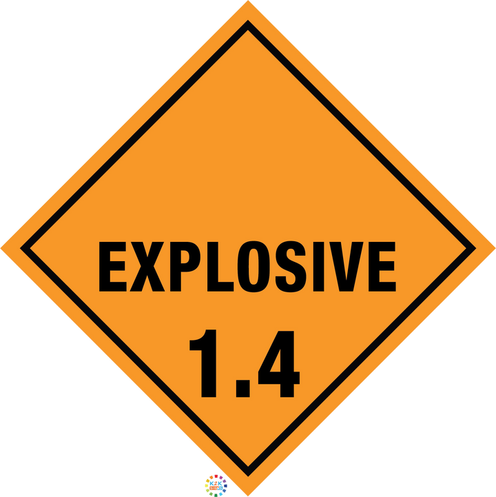 Class 1 Explosive 1.4 Hazchem Sign