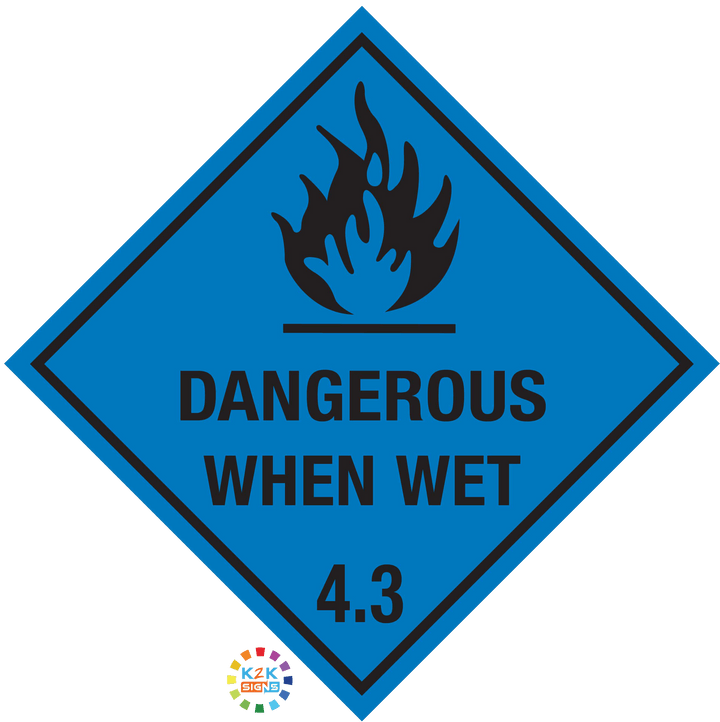 Class 4.3 Dangerous When Wet