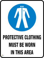 Protective Clothing<br/> Must Be Worn<br/> In This Area