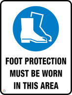 Foot Protection<br/> Must Be Worn<br/> In This Area