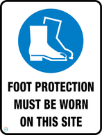 Foot Protection<br/> Must Be Worn<br/> On This Site
