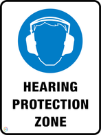 Hearing Protection Zone Sign