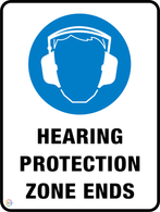 Hearing Protection<br/> Zone Ends