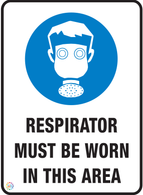 Respirator<br/> Must Be Worn<br/> In This Area