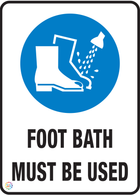 Foot Bath<br/> Must Be Used