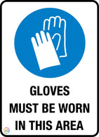 Gloves Must Be Worn <br/> In This Area