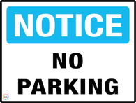 Notice<br/> No Parking