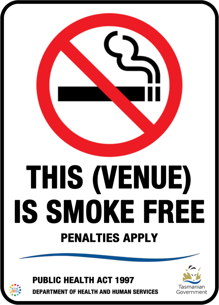 This (Venue) Is Smoke Free Sign