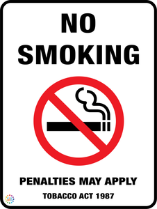 No Smoking Penalties May Apply