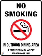 No Smoking<br/> In Outdoor<br/> Dining Area