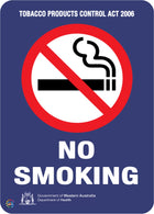 No Smoking- Tobacco Product Control (WA) For Western Australia