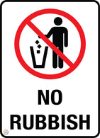 No Rubbish Sign