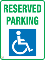 Disabled Reserved Parking Sign