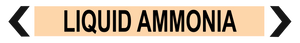 Liquid Ammonia - Pipe Marker
