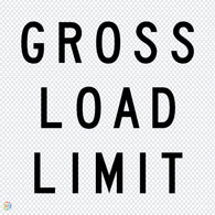 Multi Message Temporary Road Traffic Sign - <br/>Gross Load Limit