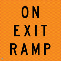 Multi Message Temporary Road Traffic Sign - <br/>On Exit Ramp
