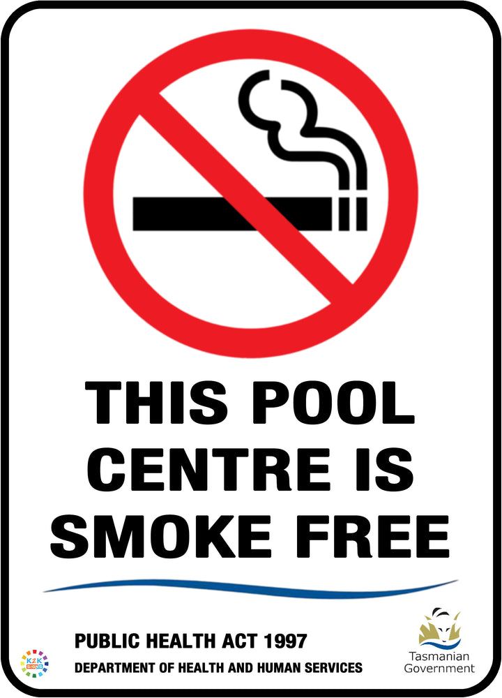 This Pool Centre Is Smoke Free Sign