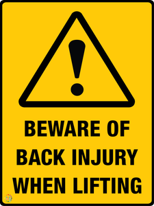 Beware Of Back Injury When Lifting
