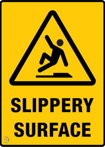 Slippery Surface Sign