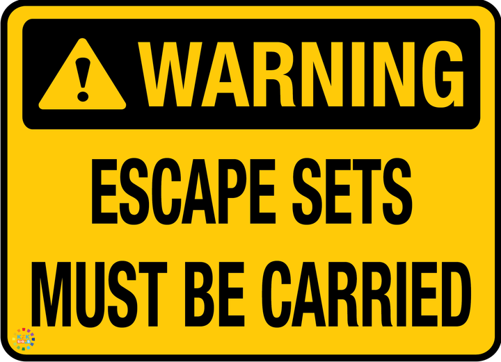 Warning Escape Sets Must Be Carried