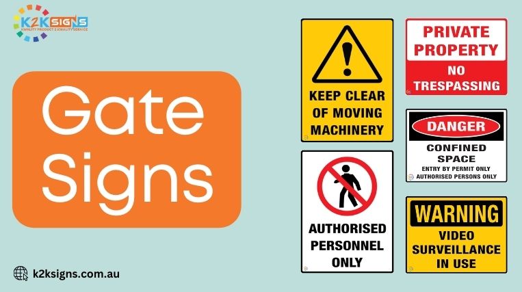 Compass Gate Sign Gate Signs | K2K Signs Australia