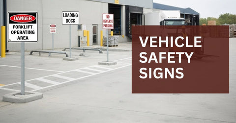 Vehicle Safety Signs for Fleets, Warehouses, and Loading Zones