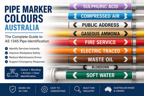 Pipe Marker Colours Explained: An Australian Guide to AS 1345-1995 Pipe Identification