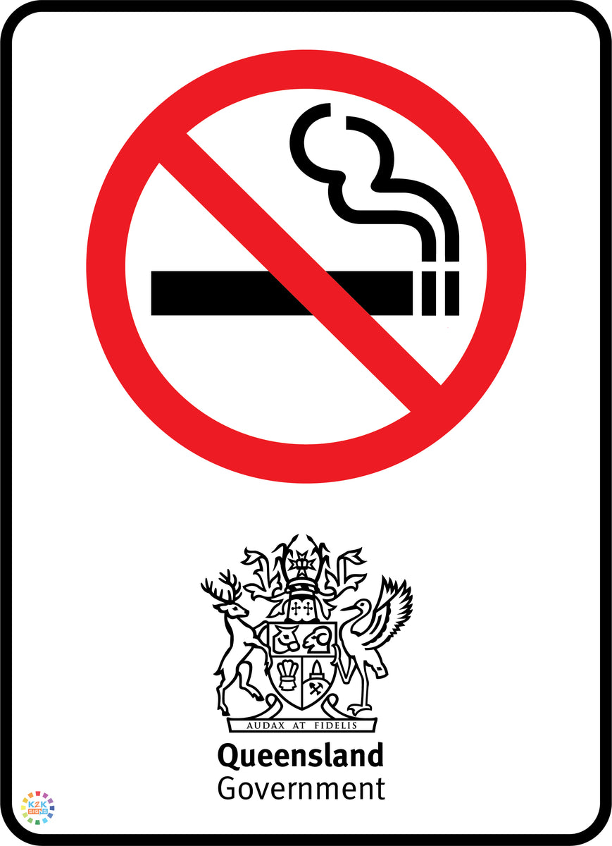 No Smoking Signs Queensland (QLD) K2K Signs Australia