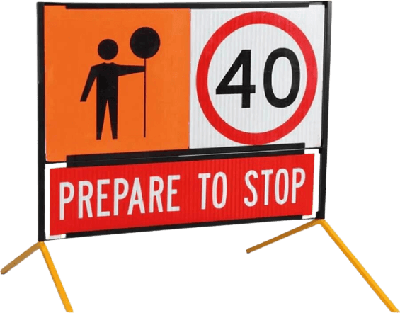 Multi Message Temporary Road Work Signs | K2K Signs Australia